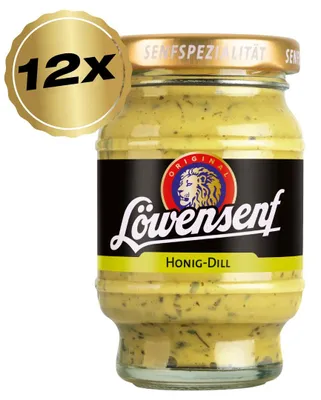 Produktbild von Löwensenf Senfspezialität Honig-Dill Tönnchen - 12x 100ml