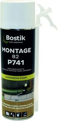 Produktbild von Montageschaum 1-K P741 - B2 / 500 ml - Hochdämmend - Für Fenster & Wandfugen
