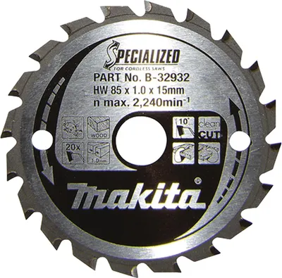 Produktbild von Makita Sägeblatt SPECIALIZED 85x15x20Z