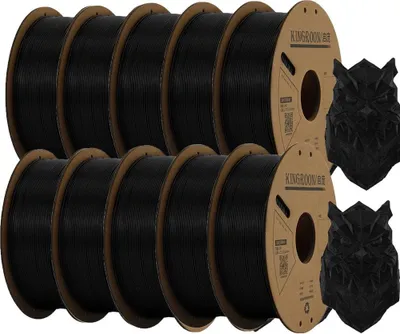 Immagine prodotto di filamento per stampante 3D, diametro 1,75 mm, lunghezza 300 m, 10 rotoli neri
