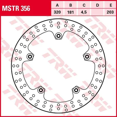 Zdjęcie produktu dla Tarcza hamulcowa TRW MSTR356