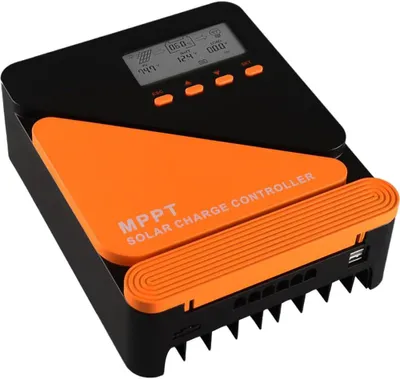 Immagine prodotto di Regolatore di carica solare MPPT - 60A - 12V/24V - con display LCD e doppia porta USB