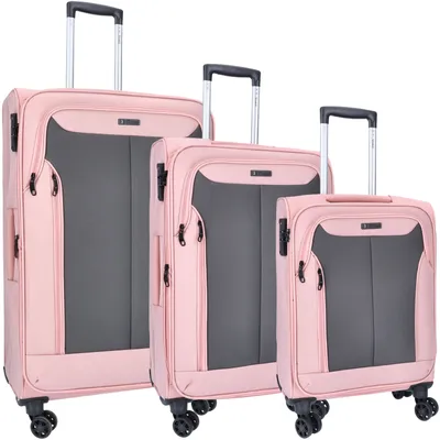 Produktbild von TheTrueC 3er Kofferset S/M/L Kopenhagen rose/grey : pink Farbsortierung: pink