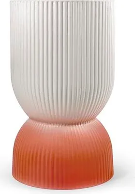 Immagine prodotto di Lampada LED Lumia in vetro satinato, bianco e arancione, 11,5 x 18,5 cm.