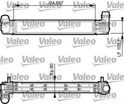 Produktbild von VALEO 818270 Ladeluftkühler LLK Turbo Intercooler