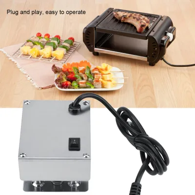 Zdjęcie produktu dla Solidna konstrukcja, grill do pieczenia na rożnie, silnik obrotowy, narzędzie do grillowania, zasilanie sieciowe