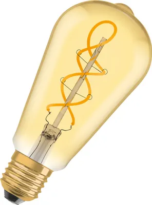 Produktbild von OSRAM LED-Lampen, Vintage-Edition, 28 Watts Ersatz, E27, ST64-shape, 2000 Kelvin, Warm Comfort Light, Klares Glas, single Pack