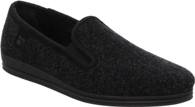 Produktbild von Rohde Herren Hausschuhe Lillestrom, Schwarz, 46 EU, Geschlossen, Textil, Rutschfeste Sohle, Pflegeleicht, Gelenkschonend