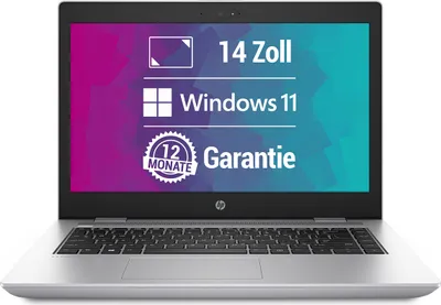 Produktbild von HP EliteBook 640 G4 - 14 Zoll Full HD Laptop - Intel Core i5-8350U (8.Gen) bis zu 4x 3,6 GHz 8 GB DDR4 256 GB SSD Webcam Win 11 Pro Antiviren-Software