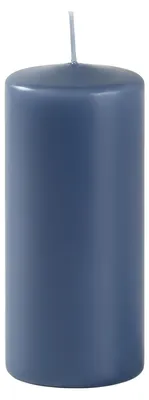 Obrázek produktu pro Balení 6 svíček – průměr 6 cm, výška 15 cm – barva: tmavě modrá – doba hoření: [doba hoření]