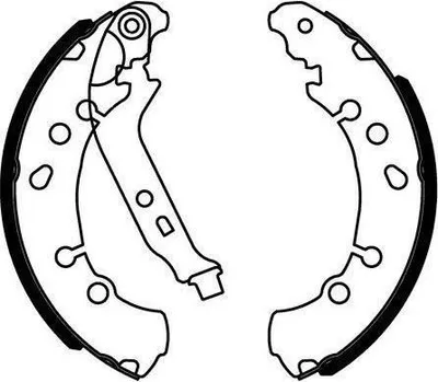Produktbild von TEXTAR Bremsbackensatz Trommelbremse Hinten für TOYOTA Yaris Schrägheck (P9) 203mm 91075000
