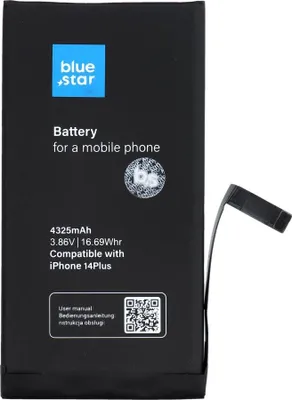 Produktbild von AKKU passend für Iphone 14 PLUS 4325 mAh Blue Star HQ