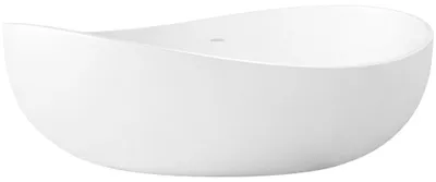 Produktbild von CERANO Valentina Freistehende Badewanne 180 x 110 cm Mineralguss weiß matt