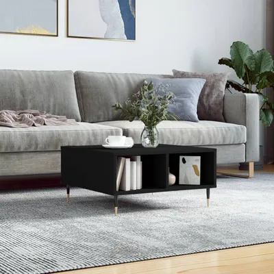 Produktbild von [Home] Couchtisch Schwarz 60x60x30 cm Holzwerkstoff , Neue Mode 2024 im häuslichen Leben