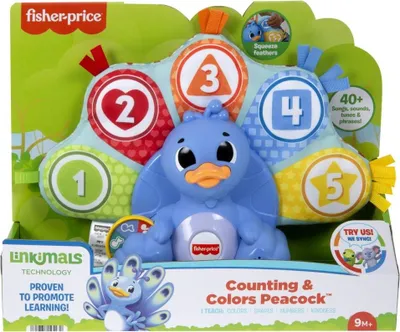 Produktbild von Fisher-Price Linkimals Zähl- und Mal-Pfau - Lernspielzeug