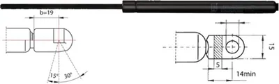 Produktbild von METZGER 2110368 Gasfeder Heckklappendämpfer für VW CORRADO (53I) 640mm