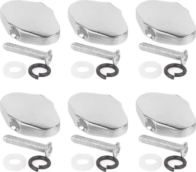 Obrázok produktu pre 6ks gitarový ladiaci kolík Tuner Machine Head Knob so skrutkami a podložkami pre elektrickú gitaru Silver