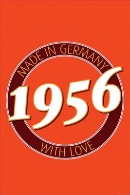 Produktbild von Geburtstagsposter - Poster - 1956 -  Germany + 1 Ü-Poster der Grösse 61x91,5cm