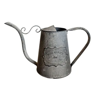 Produktbild von Nostalgische Deko Gießkanne aus Metall mit Rose Garden Emblem, 30x20 cm