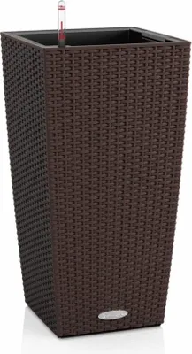 Obrázek produktu pro Lechuza Samozavlažovací květináč Cubico Cottage 30 cm, hnědá (mokka)