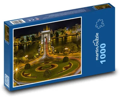 Obrázek produktu pro Puzzle 1000 Noční Budapešť v Maďarsku - martinpuzzle
