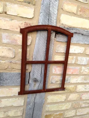 Produktbild von Fenster 47,5 x 63cm, Sprossenfenster für Gartenhaus, Eisenfenster Stallfenster
