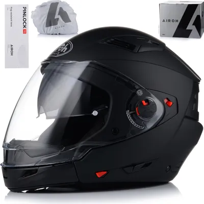 Image de Casque jet avec pare-soleil | AIROH EXECUTIVE | Casque scooter avec Pinlock |  ECE 22.06 | Casque moto avec jugulaire amovible | XS (53-54cm)
