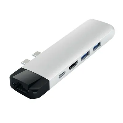 Produktbild von Satechi - Typ-C Pro Hub Adapter mit Ethernet Silber