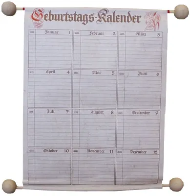 Produktbild von RNK Geburtstagskalender 230 x 300mm