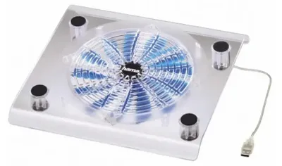 Obrázek produktu pro Hama "Maxi" Notebook Coolder, USB, 600 ot/min, Průhledná, 550 g, 325 mm, 297 mm, 55 mm