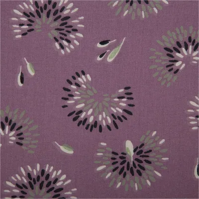 Produktbild von Baumwollstoff Meterware Roami Pusteblume lila 1,47m