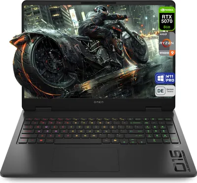 Produktbild von HP Omen 16 Gaming Laptop, Ryzen 9 8940HX, 16" FHD (1920x1200) IPS 144Hz, RTX 5070, Deutsches Tastatur-Layout,W11 Pro, 64 GB RAM | 4 TB SSD