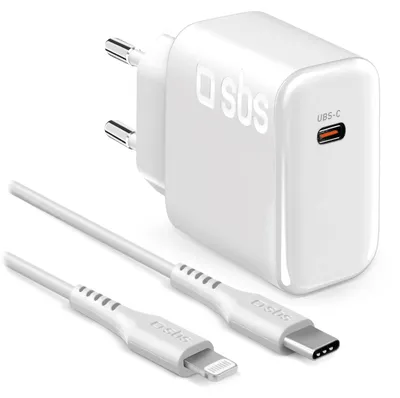 Produktbild von SBS 20W Made for iPhone (MFi) Wandladegerät-Kit, geeignet für MacBook Neo
