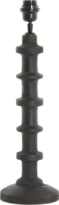 Productafbeelding van Tafel lamp - bruin - Cecily - hout - Ø 16 cm - E27 - 7044184 - Light & Living