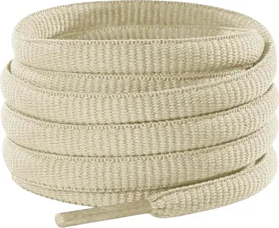 Ovale Schnürsenkel für Laufschuhe - Weiss Creme - 120 cm
