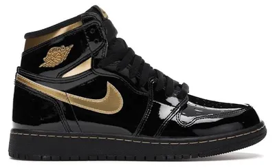 Produktbild von Jordan 1 Retro High Black Metallic Gold (2020) (GS) - EU 39