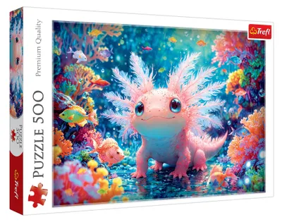 Obrázek produktu pro Mexický Aksolotl puzzle - zábava pro milovníky skládaček