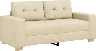 Obrázok produktu pre Dvojpohovka krémová 180x77x82 cm látka