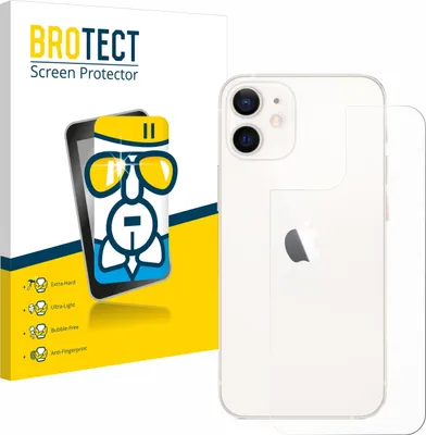 Produktbild von BROTECT Schutzglas für Apple iPhone 12 mini (Rückseite) Schutzfolie Panzer Folie Glas Display Schutz klar