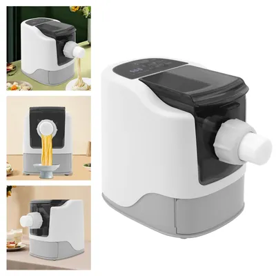 Produktbild von Vollautomatische Nudelmaschine - Elektrischer Pastamaker - Teigknetmaschine und Extruder - 13 Formen - 260 W - 500 g Mehl - EU-Stecker - 304 Edelstahl