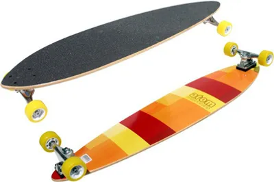 Produktbild von Longboard 39 Zoll Pintail mit Trucks aus poliertem Aluminium