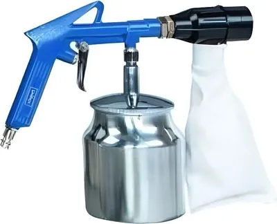 Image de Pistolet de sablage pneumatique SCHEPPACH, 113L/min, Embout caoutchouté, Sac collecteur