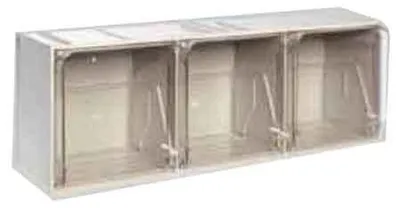 Obrázok produktu pre KOMODA S VYKLÁPACÍMI ZÁSUVKAMI „CRYSTAL BOX“ 2 zásuvky – 600 x 240 x 300 mm (v) – sivá
