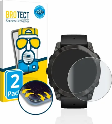 Produktbild von 2x BROTECT Fullscreen Schutzfolie für Garmin Epix Pro (Gen 2) (51 mm) Displayschutz Folie Fullcover Matt Entspiegelungsfolie
