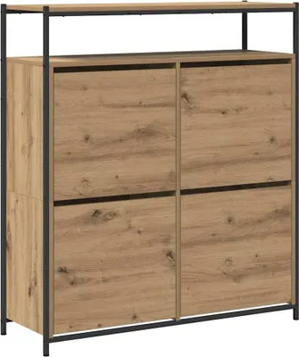 Obrázek produktu pro vidaXL Botník Artisan dub 100 x 34 x 112 cm Materiál na bázi dřeva