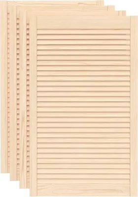 Produktbild von vidaXL Schranktüren Lamellen-Design 4 Stk. 99,3x59,4 cm Massivholz