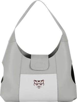 Immagine prodotto di Borsa trasportino per animali domestici Famanu: reversibile, traspirante e impermeabile - Grigio