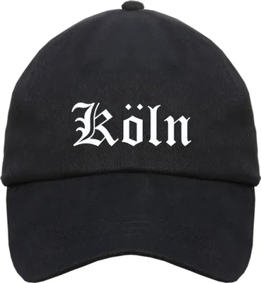 Produktbild von Köln Cappy - Altdeutsch bedruckt - Schirmmütze Cap  Einheitsgröße Schwarz