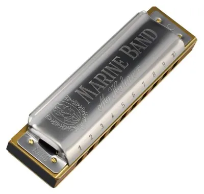 Produktbild von Hohner Marine Band 1896 Mundharmonika D-Dur - M1896036X