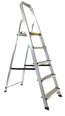 Produktbild von Garden Friend Leiter, s1405105, Maßstab Aluminium, 5 Stufen, Stehleiter